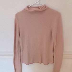 Aritzia Wilfred Light Pink Sweater